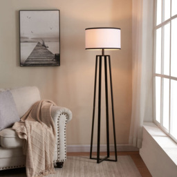 Soho Black and White Floor Lamp - Size: 40 x 150 x 40 kg - Wilko - thumbnail 3