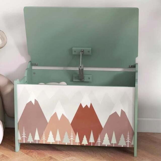 Playful Haven Green Kids Storage Chest - Size: 60 x 37 x 39cm - Wilko - image 1