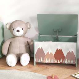 Playful Haven Green Kids Storage Chest - Size: 60 x 37 x 39cm - Wilko - thumbnail 5