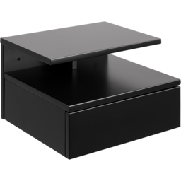 Florence Ashlan Single Drawer Black Bedside Table - Furniture To Go - Wilko - thumbnail 6