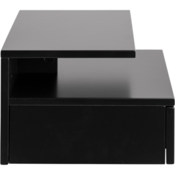 Florence Ashlan Single Drawer Black Bedside Table - Furniture To Go - Wilko - thumbnail 4