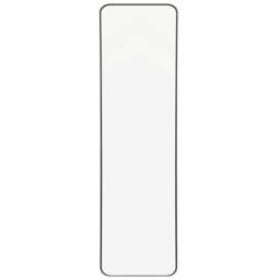 Living and Home Black Frame Full Length Door Mirror 28 x 118cm - Size: 118 x 28cm - Wilko - thumbnail 1