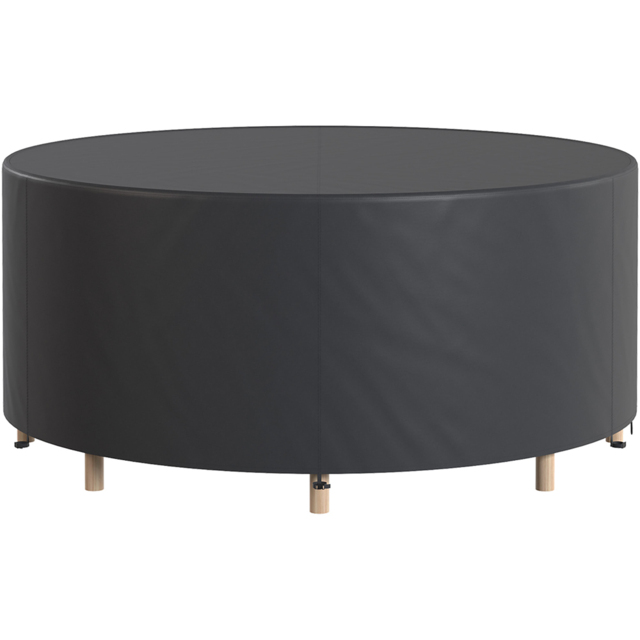 Outsunny Black Round Waterproof Garden Furniture Cover 70 x 214cm - Size: 70 x 214 x 214cm - Wilko - image 1