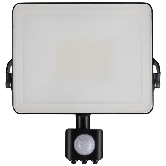 TCP PIR Motion Sensor LED Floodlight 30W with Screwless Connector - Size: 185.30 x 19.2 x 8.9cm - Black - Wilko - image 1