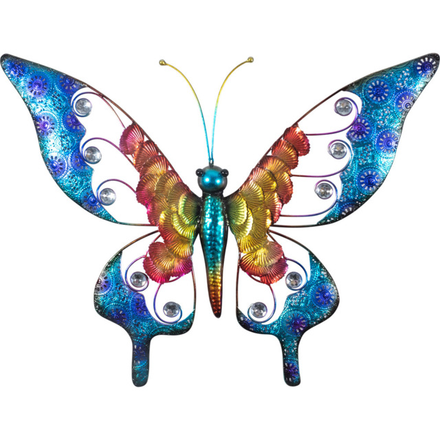 St Helens Multicolour Metal Butterfly Garden Wall Ornament - Wilko - image 1
