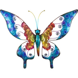 St Helens Multicolour Metal Butterfly Garden Wall Ornament - Wilko - thumbnail 1