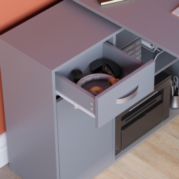 VIDA DESIGNS Longton Adjustable Desk Grey - Size: 75 x 120 x 59cm - Wilko - thumbnail 5