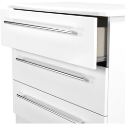 Crowndale Sherwood 3 Drawer Porcelain Matt Chest of Drawers - White - Wilko - thumbnail 7