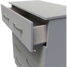 Crowndale Avon 4 Drawer Dusk Grey Chest of Drawers - Wilko - thumbnail 7