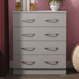 Crowndale Avon 4 Drawer Dusk Grey Chest of Drawers - Wilko - thumbnail 1