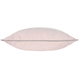 Paoletti Meridian Blush Grey Velvet Cushion - Size: 55 x 55 cm - Multi - Wilko - thumbnail 3
