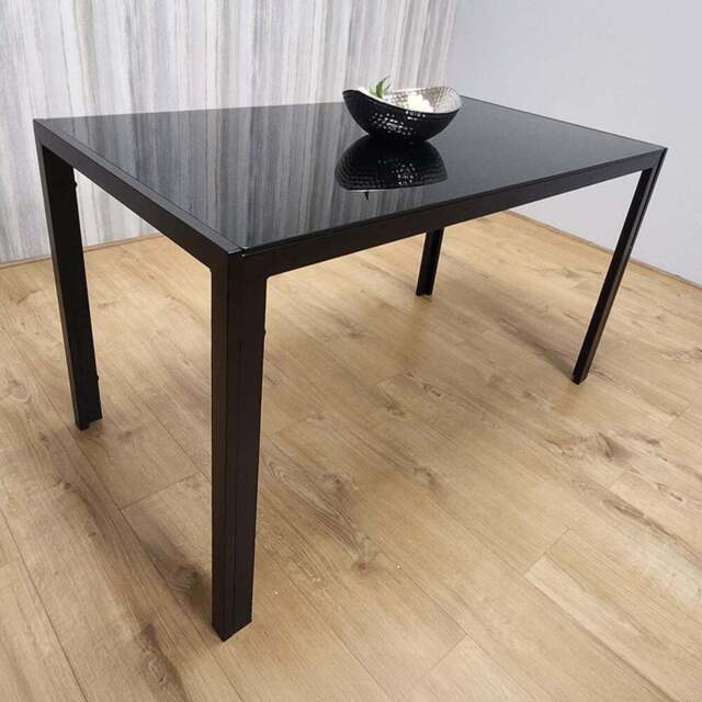 Kosy Koala 4 Seater Black Glass Dining Table - Wilko - image 1