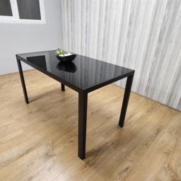 Kosy Koala 4 Seater Black Glass Dining Table - Wilko - thumbnail 4