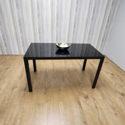Kosy Koala 4 Seater Black Glass Dining Table - Wilko - thumbnail 3