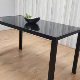 Kosy Koala 4 Seater Black Glass Dining Table - Wilko - thumbnail 6