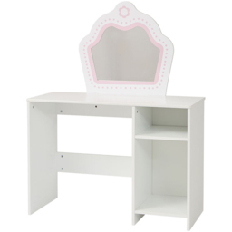 Liberty House Toys Kids Dressing Table - Size: 100 x 77 x 34cm - White & Pink - Wilko - thumbnail 5