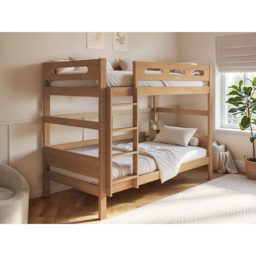 Flair Elijah Natural Detachable Wooden Bunk Bed - Size: Single - Brown - Wilko - thumbnail 6