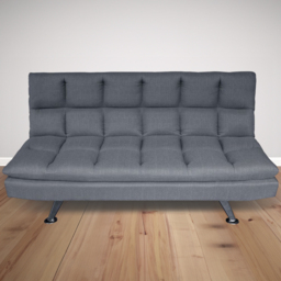 Finley 3 Seater Grey Fabric Sofa Bed - Wilko