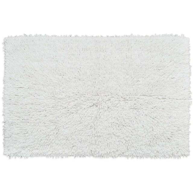 Allure Bath Fashions White Tumble Twist Bath Mat 55 x 90cm - Wilko - image 1