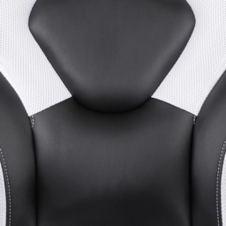 FWStyle X10 Black and White Faux Leather Racer Style Gaming Chair - Size: 117 x 67 x 63cm - Wilko - thumbnail 4
