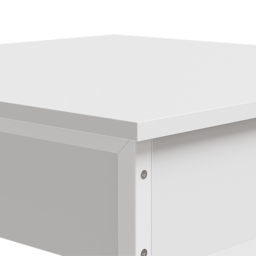 Living and Home Single Drawer White Bar Table with Built-In Charging Station - Size: 102.5 x 60 x 60cm - Wilko - thumbnail 7