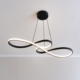 ValueLights Infinity Black Swirl Integrated LED Ceiling Light - Size: 120 x 81 x 27.5cm - Wilko - thumbnail 6
