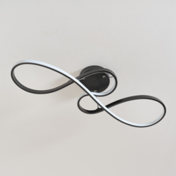 ValueLights Infinity Black Swirl Integrated LED Ceiling Light - Size: 120 x 81 x 27.5cm - Wilko - thumbnail 4