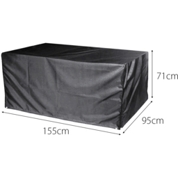 Cozy Bay Fiji EZBreathe Right L Shape Black Patio Set Cover - Size: 93 x 238 x 182cm - Wilko - thumbnail 7