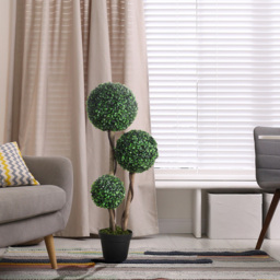 Portland Artificial Boxwood Ball Topiary Tree 90cm - Size: 90 x 27 x 27cm - Green - Wilko - thumbnail 3
