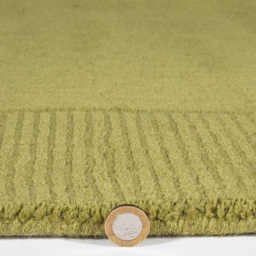 Esselle Home Esme Olive Wool Rug 80 x 150cm - Size: 150 x 80 x 1.8cm - Green - Wilko - thumbnail 6