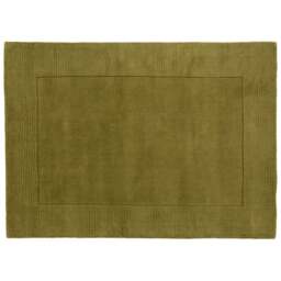 Esselle Home Esme Olive Wool Rug 80 x 150cm - Size: 150 x 80 x 1.8cm - Green - Wilko - thumbnail 1