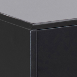 Florence Mitra Single Black Drawer Bedside Table - Size: Single Drawer - Furniture To Go - Wilko - thumbnail 7