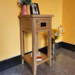 Furniture One Single Drawer Single Shelf Yellow Side Table - Wilko - thumbnail 5
