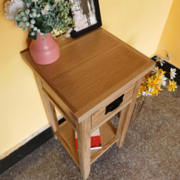 Furniture One Single Drawer Single Shelf Yellow Side Table - Wilko - thumbnail 6