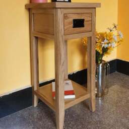 Furniture One Single Drawer Single Shelf Yellow Side Table - Wilko - thumbnail 1