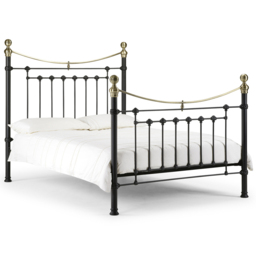 Julian Bowen Victoria Double Satin Black Bed - Wilko - thumbnail 3