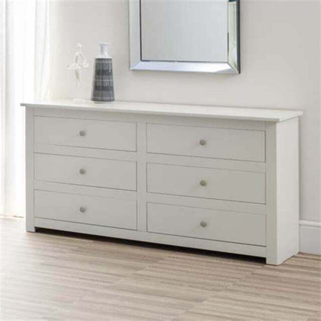 Julian Bowen Radley 6 Drawer Surf White Chest of Drawers - Wilko - image 1