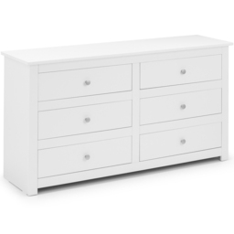 Julian Bowen Radley 6 Drawer Surf White Chest of Drawers - Wilko - thumbnail 3