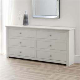 Julian Bowen Radley 6 Drawer Surf White Chest of Drawers - Wilko - thumbnail 1