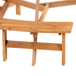 Outsunny Parasol Table and Bench Set - Size: 70 x 178 x 178cm - Brown - Wilko - thumbnail 5