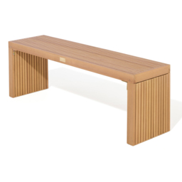 Rowlinson Kyoto 3 Seater Natural Wooden Garden Bench - Brown - Wilko - thumbnail 3