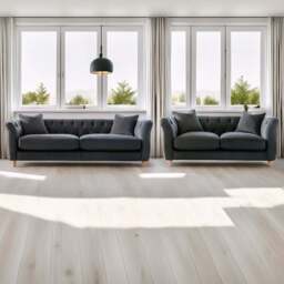 Elsie Chesterfield 5 Seater Midnight Blue Plush Velvet Sofa Suite - Wilko - thumbnail 1