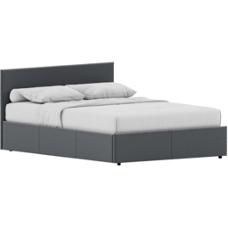 VIDA DESIGNS Veronica King Size Light Grey Linen Ottoman Bed - Wilko - thumbnail 3