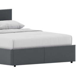 VIDA DESIGNS Veronica King Size Light Grey Linen Ottoman Bed - Wilko - thumbnail 5