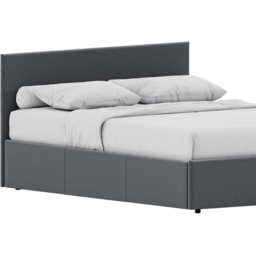VIDA DESIGNS Veronica King Size Light Grey Linen Ottoman Bed - Wilko - thumbnail 4