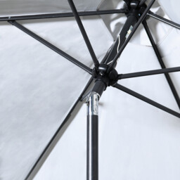 Wild Dove Crank and Tilt Parasol 2.7m - Grey - Wilko - thumbnail 5