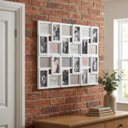 Hendon White 24 Multi Aperture Photo Frame - Size: A6 - The Port. Co Gallery - Wilko - thumbnail 5