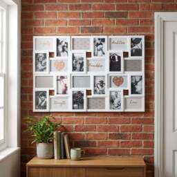 Hendon White 24 Multi Aperture Photo Frame - Size: A6 - The Port. Co Gallery - Wilko - thumbnail 4