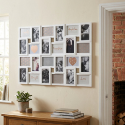 Hendon White 24 Multi Aperture Photo Frame - Size: A6 - The Port. Co Gallery - Wilko - thumbnail 6