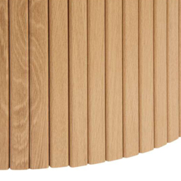 Birlea Axel Round Fluted Brown Coffee Table - Size: 40 x 120 x 80cm - SleepSoul - Wilko - thumbnail 5